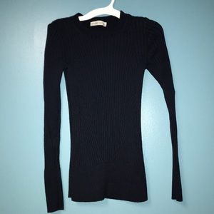 Abercrombie and Fitch Navy Blue Ribbed SweaterNWOT